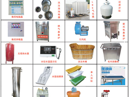 桑拿浴池鍋爐輔機(jī)設(shè)備、配件